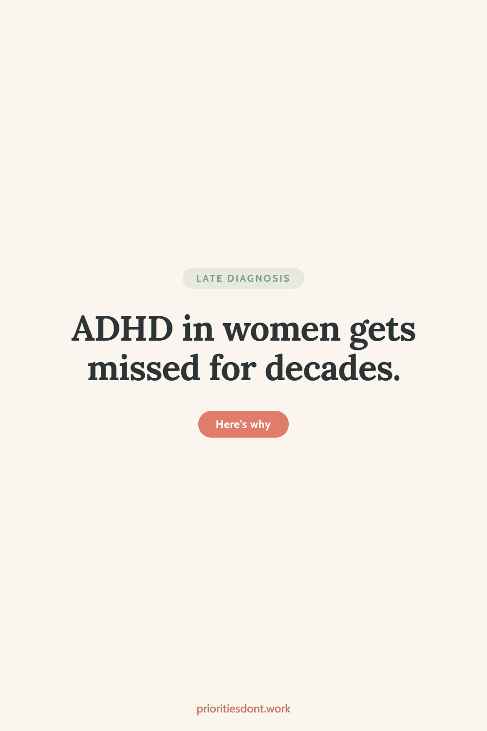ADHD in women gets missed for decades. Here's why.